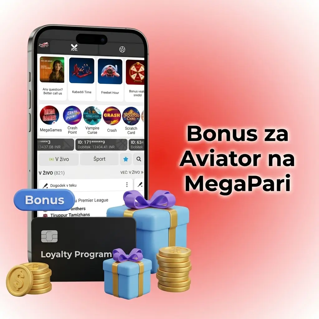 MegaPari Aviator bonus: 200 % casino bonus do 200 EUR za nove igralce po prvem depozitu