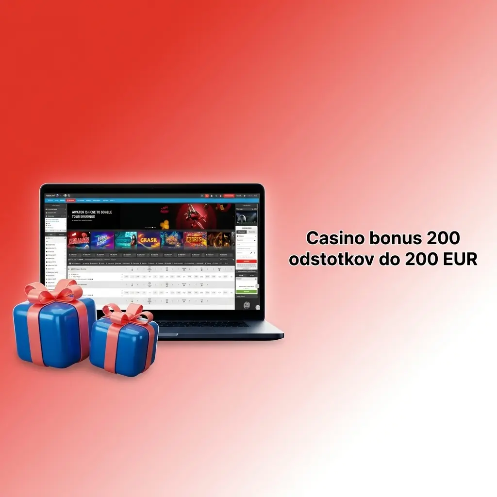 Casino dobrodošlica 200 % do 200 EUR za nove igralce iz Slovenije v letu 2026