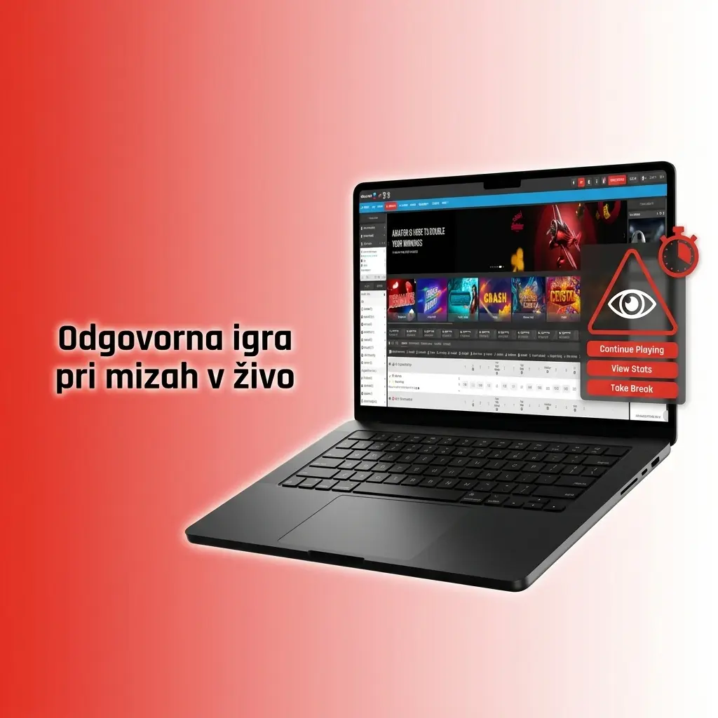 Odgovorna igra v kazinu v živo z nastavitvami proračuna, časa in limitov za ruleto in blackjack