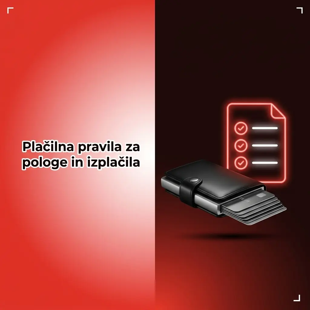 Pravila za pologe in izplačila: preverjanje imena, valute, limitov, verifikacije in bonusov