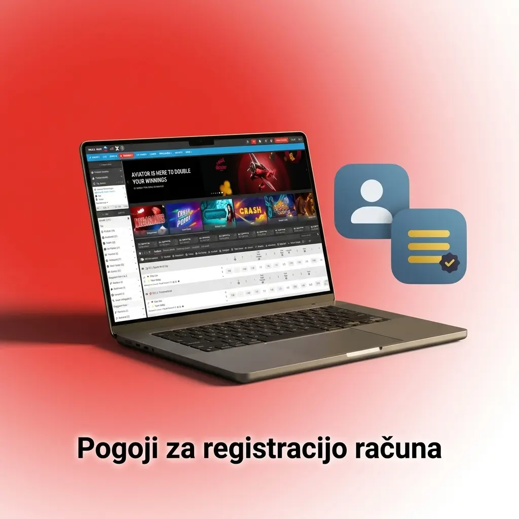 Pogoji za registracijo računa MegaPari: 18+, pravi osebni podatki, KYC dokument in en račun na igralca