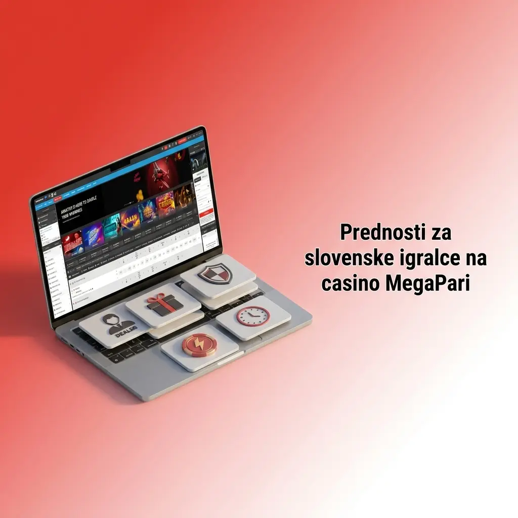 Prednosti MegaPari za slovenske igralce: EUR račun, 10.000+ iger, live casino, stave in Android APK